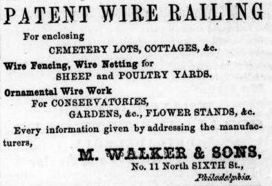 M Walter+Sons patent wre railing 116n 1867 PRACTICAL ENTOMOLOGIST_0049